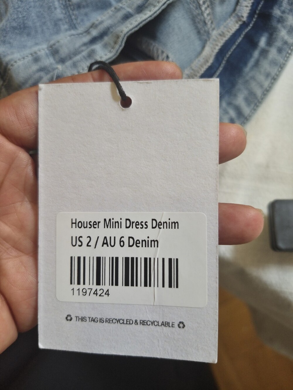 NWT Princess Polly Houser Denim Mini Dress Size 2 Strapless Corset Y2K - Picture 6 of 7
